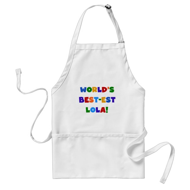 Tablier T-shirts et cadeaux du Meilleur-est Lola du monde (Devant)