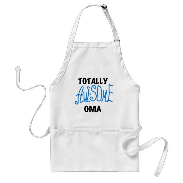 Tablier T-shirts et cadeaux Oma Blue totalement géniaux (Devant)