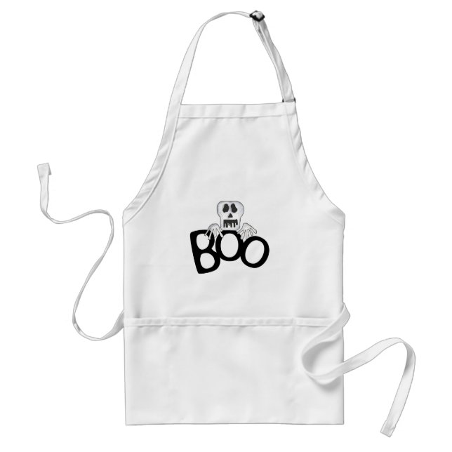 Tablier T-shirts et cadeaux Skeleton Boo (Devant)