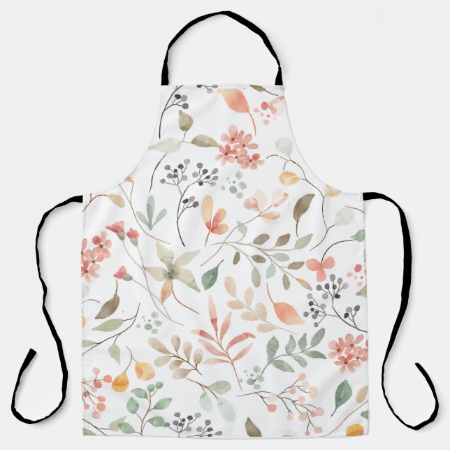 Tablier Tabard à Impression Florale Douce (Recto)