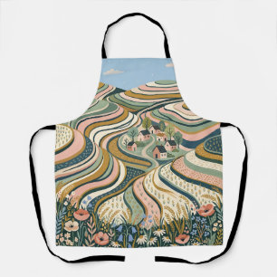 Tablier Tabard de terrasse de riz en art folklorique – Vêt