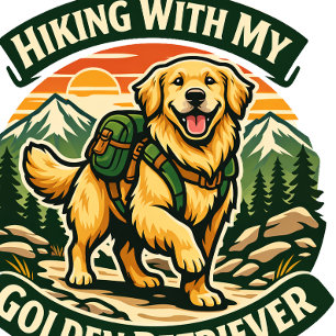 Tablier Tabard Randonnée Avec Mon Golden Retriever