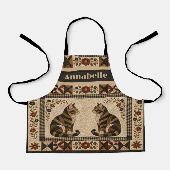 Tablier Tabby Cat Quilt (Recto)