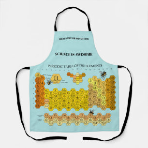 Tablier Tableau Périodique Des Éléments En Nid D'abeilles 