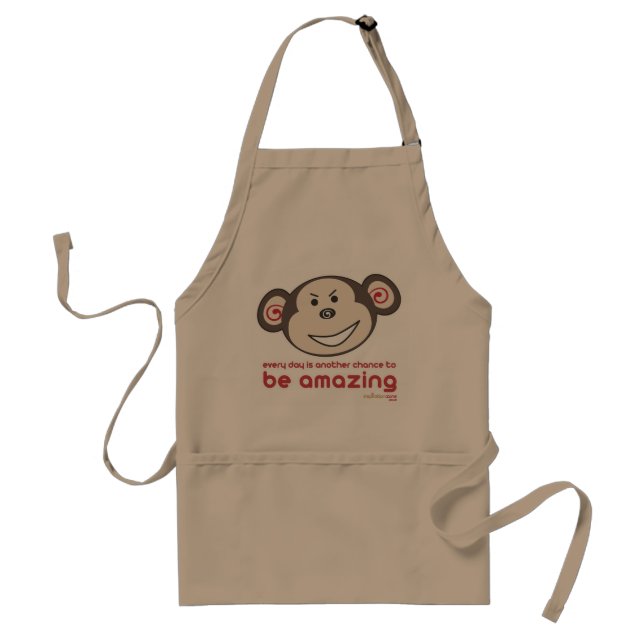 Tablier "Tablier stupéfie singe" (les adultes) (Devant)
