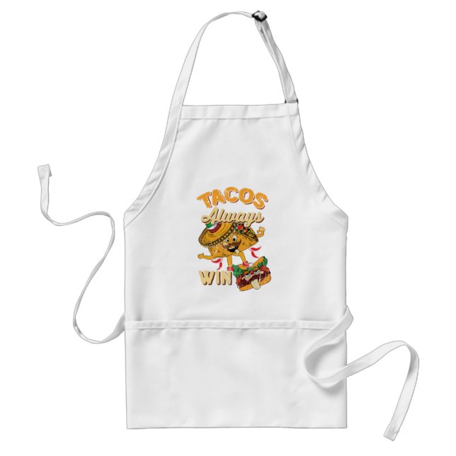 Tablier Tacos de cru d'amant de taco de Cinco De Mayo (Devant)