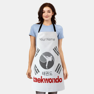 Tablier Taekwondo Retro Corée Drapeau Martial Arts Vintage