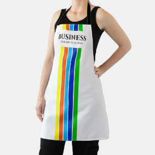 Tablier Tagline d'affaires Grilles verticales modernes Bla