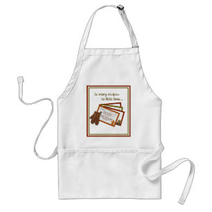 Tablier Tant De Recettes, Si Peu De Temps Apron