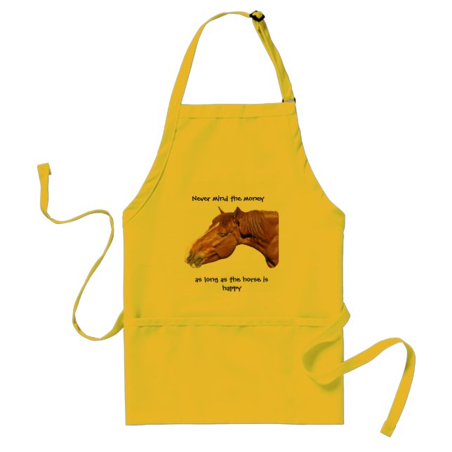 Tablier Tant que le cheval est heureux (Devant)