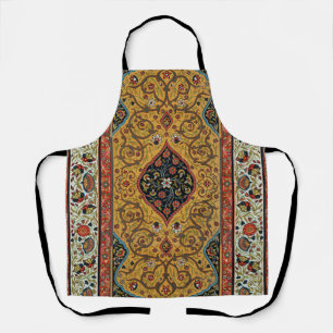 Tablier Tapis Élegant Tapisserie Perse Antique Riche