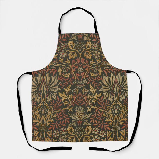 Tablier Tapisserie du jardin de fleurs William Morris (Recto)