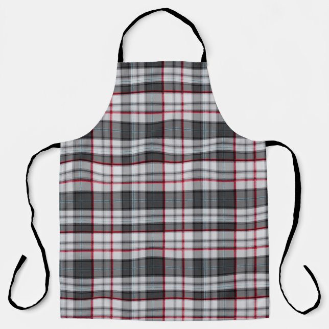 Tablier Tartan à texture grise  (Recto)