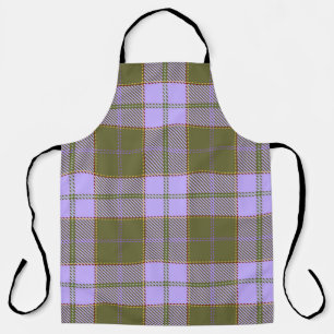 Tablier Tartan vert et violet Plaid écossais sans fil Pa