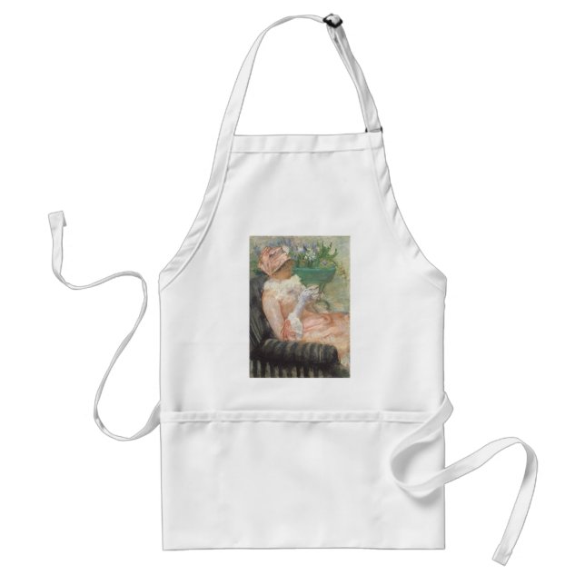 Tablier Tasse de thé de Mary Cassatt, impressionnisme Vint (Devant)