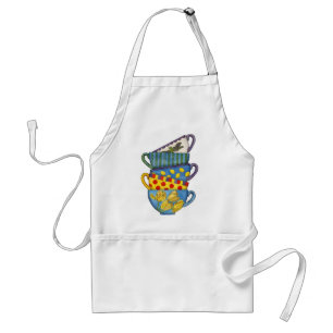Tablier Tasses de thé empilées