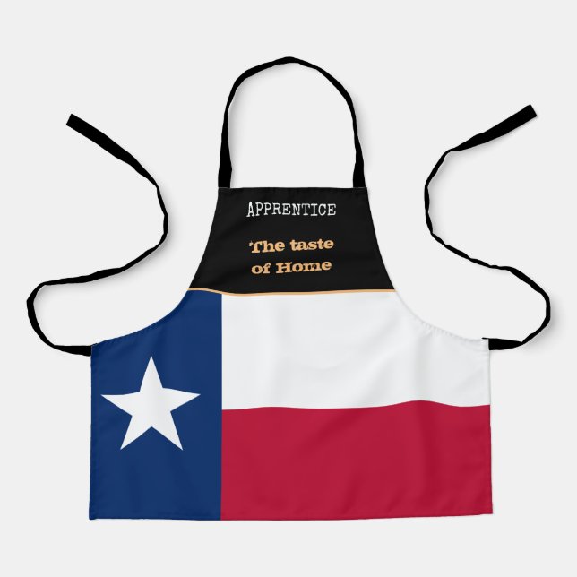 Tablier Taste of Home & Texas Flag, Texas /America Cuisine (Recto)