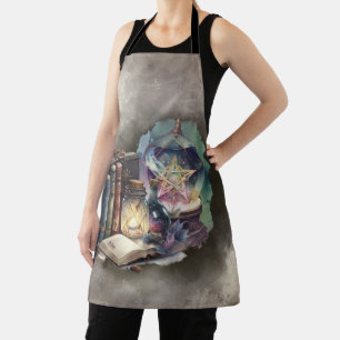 Tablier Técherie   Tomes du Spellbook Pastel et boule de c