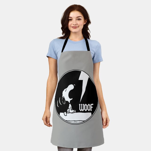 Tablier Tee - shirt | Snoopy Howling (Porté)