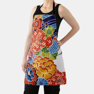 Tablier Teinture d'okinawaïen japonaise (Bingata)