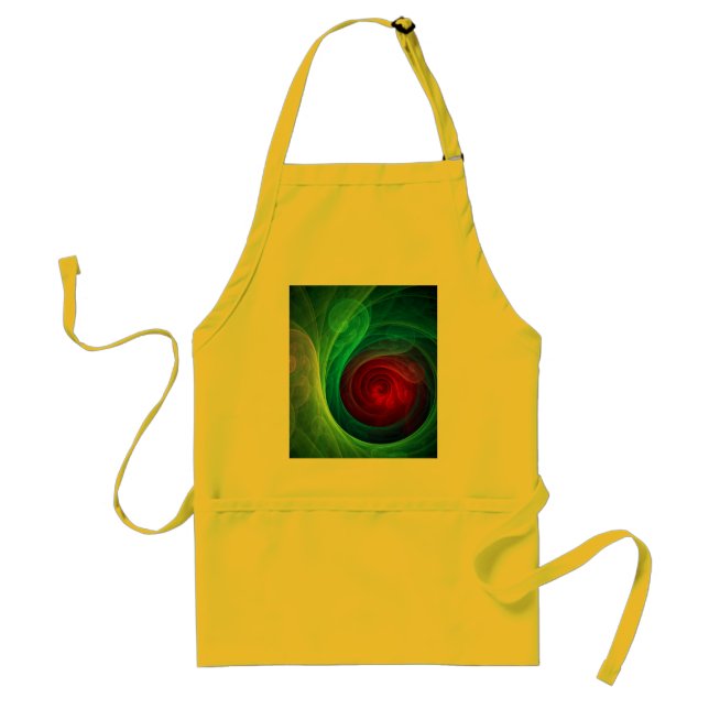 Tablier Tempête rouge Floral Art moderne Abstrait Motif co (Devant)
