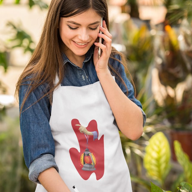 Tablier Tenant Une Lanterne (Créateur téléchargé)