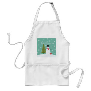 Tablier tendances modernes hiver snowman