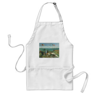 Tablier Terrasse au bord de la mer de Claude Monet