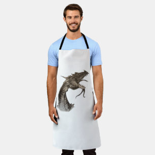 Tablier Tête de dragon médiéval