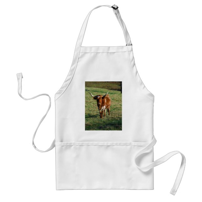 Tablier Texas Longhorn Cattle Cow Photo Russe (Devant)