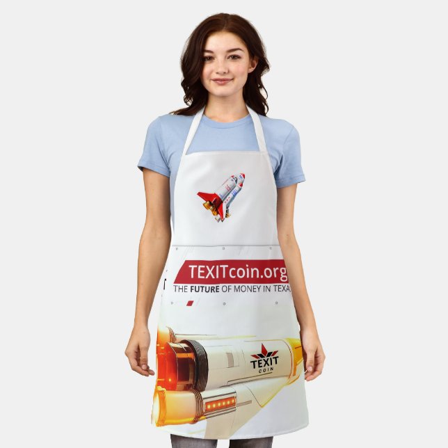 Tablier TexitCoin Rocketship Apron (Porté)