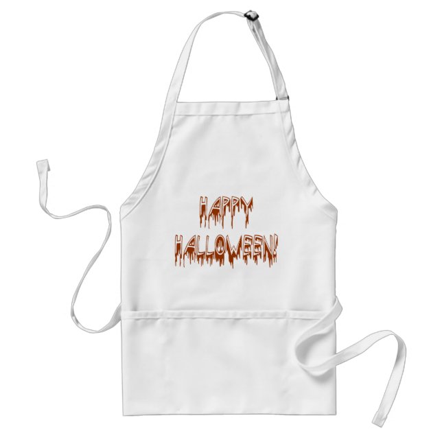 Tablier Texte de souffrance d'Halloween (Devant)