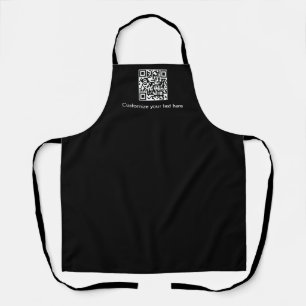 Tablier Texte du code QR promotionnel Black Business