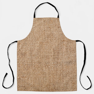 Tablier texture de burlap Brown, tissu rustique.