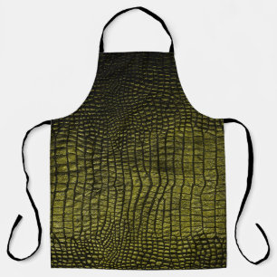 Tablier Texture de crocodile foncé de luxe