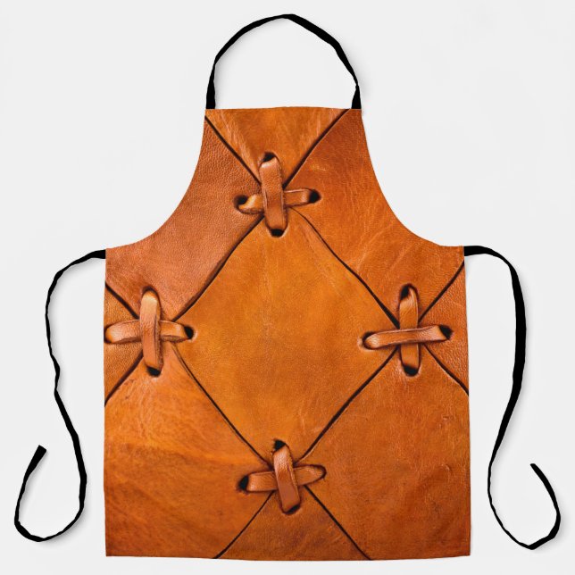 Tablier Texture en cuir. (Recto)
