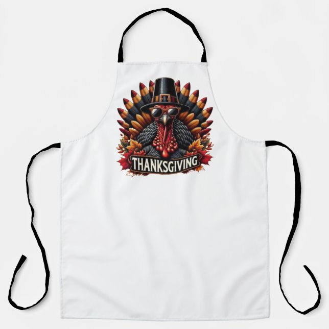 Tablier Thanksgiving apron turkey gift (Recto)
