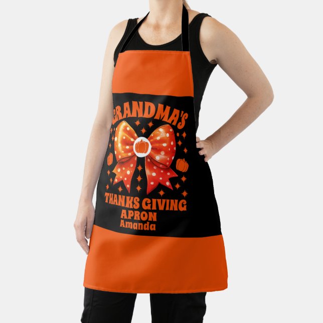 Tablier Thanksgiving de grand-mère personnalisé (Insitu)