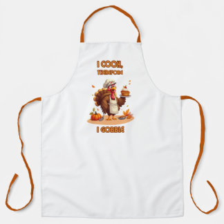 Tablier Thanksgiving Turkey Chef 