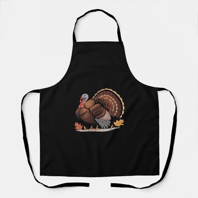 Tablier Thanksgiving Turquie - Automne Vacances Classique  (Recto)