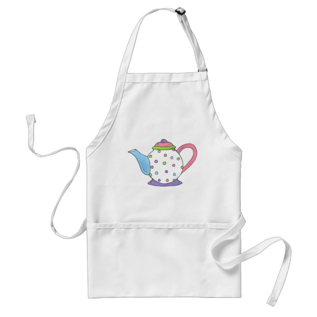 Tablier Thé Polka Dot Tea Party Afnoon Tea Pot Tea Tea (Devant)
