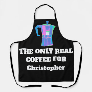 Tablier Thé Seulement Café Sérieux Nom Personnalisé Snob d