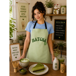 Tablier Thé vert Matcha 
