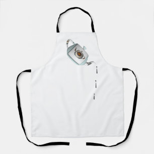 Tablier Théière Drip Drip Blanche