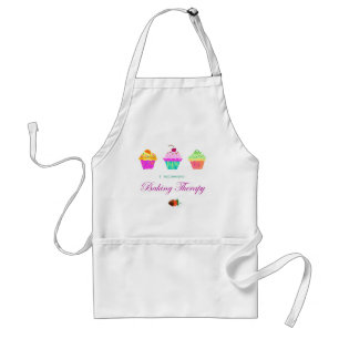Tablier Thérapie de cuisson Cupcakes colorés Apron