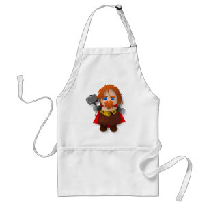 Tablier Thor de Chibi avec le marteau