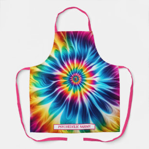 Tablier Tie-Dye Psychédélique Arc-en-Ciel