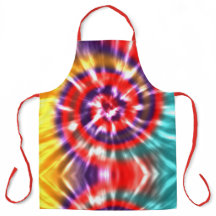 Tie Dyed Moderne Rouge Turquoise Jaune