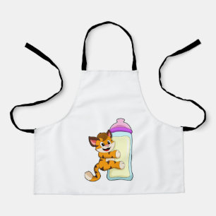 Tablier Tigre avec Bébé bouteille de lait