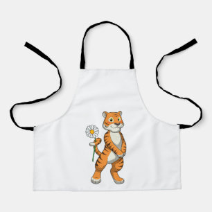 Tablier Tigre avec Daisy Flower